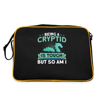 Cryptozoology Kryptoide Monster Nerd Gift - Retro Bag - black/gold - Back
