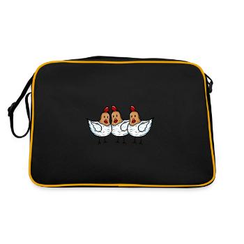 3 poulets gang - Sac Retro - noir/or - Dos
