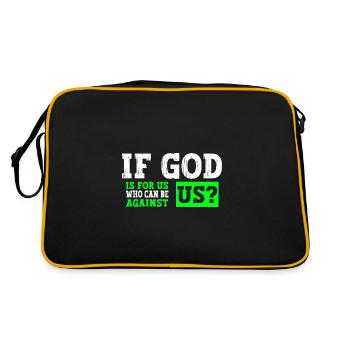 Jésus-Christ - Chemise chrétienne - Chrétien - Sac Retro - noir/or - Dos