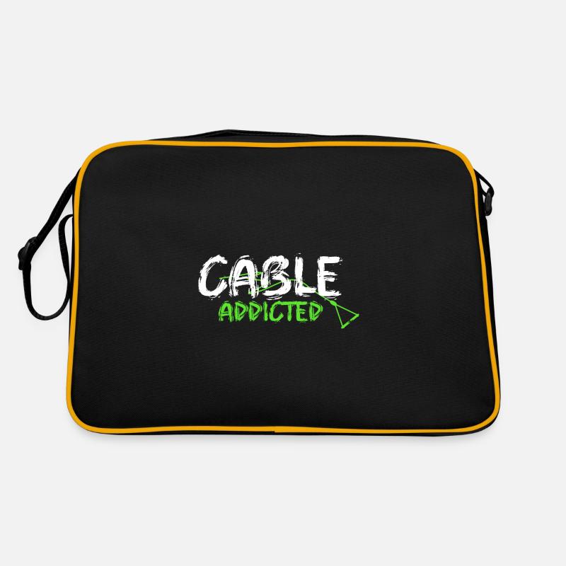 cable addicted wakeboard motiv Geschenk Boot Wake Retro Tasche