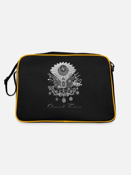 Osmanli Torunu T-Shirt - Retro Tasche - Schwarz/Gold - Hinten