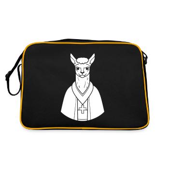 Lama chrétien chrétien - Sac Retro - noir/or - Dos