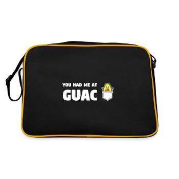 Avocados Avocado Avocado-Liebhaber Geschenk - Retro Tasche - Schwarz/Gold - Hinten