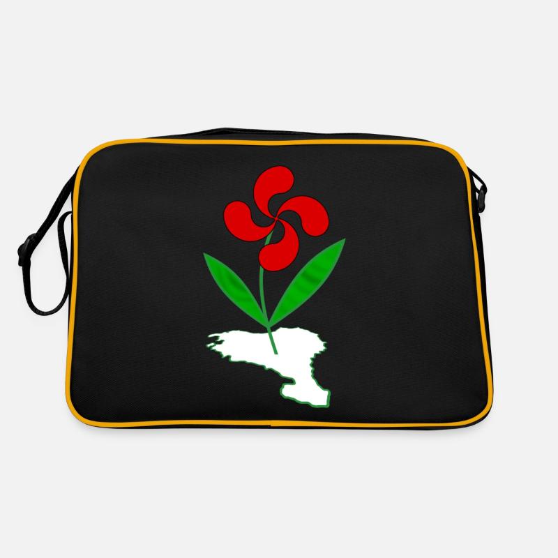 Baskische Blume Retro Tasche