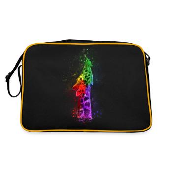 Multicolour Giraffe - Retro Bag - black/gold - Back