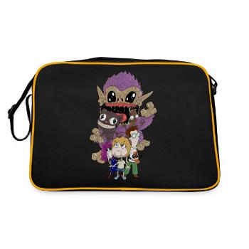 Benjamin Bacon Comic - Retro Bag - black/gold - Back