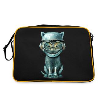 I'M STEEL CURIOUS - Retro Bag - black/gold - Back