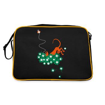 gluck bringer - Retro Bag - black/gold - Back
