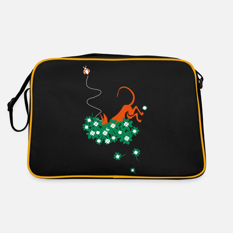 glucksbringer - Retro Tasche - Schwarz/Gold