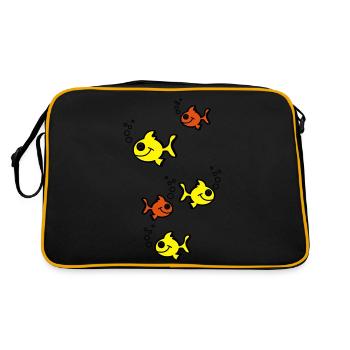 fische - Sac Retro - noir/or - Dos