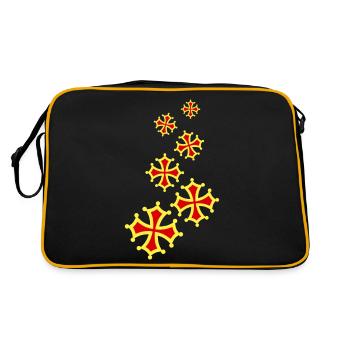 occitania cross 6 - Retro Bag - black/gold - Back