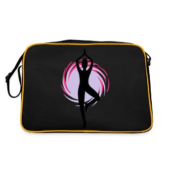 Yoga - Yoga - Pilates - Power Yoga - Sport - 3C - Sac Retro - noir/or - Dos