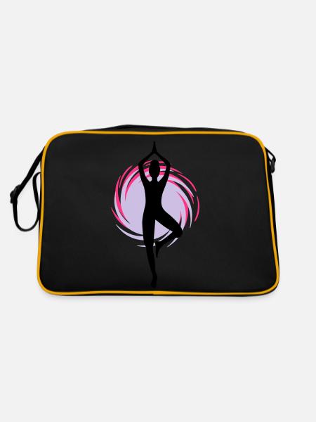 Yoga - Yoga - Pilates - Power Yoga - Sport - 3C - Sac Retro - noir/or - Dos