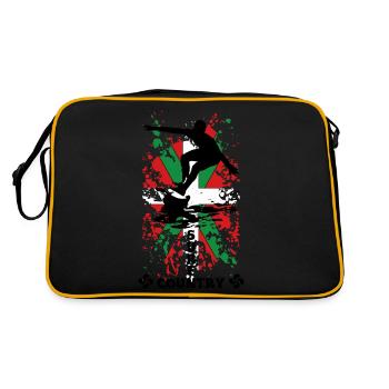 Basque surf country - Sac Retro - noir/or - Dos