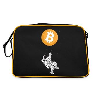 Astronaut Bitcoin - Retro Bag - black/gold - Back