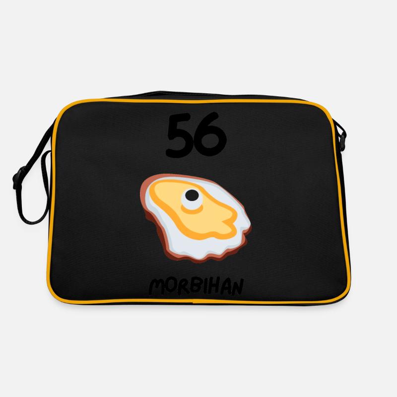 56 Morbihan Huitre Bretagne - Sac Retro - noir/or