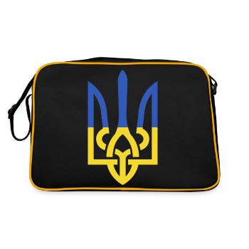 Paix en Ukraine - Sac Retro - noir/or - Dos