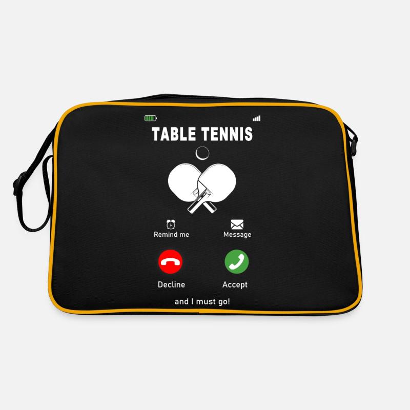 Le tennis de table appelle Sac Retro