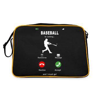 Baseball is calling - Retro Bag - black/gold - Back