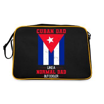 Cuba Fête des pères Cubains - Sac Retro - noir/or - Dos