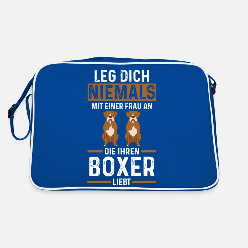 Hund Boxer Retro Tasche