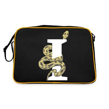 Lettre i serpent - Sac Retro - noir/or - Dos