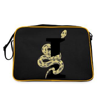 Lettre i serpent - Sac Retro - noir/or - Dos