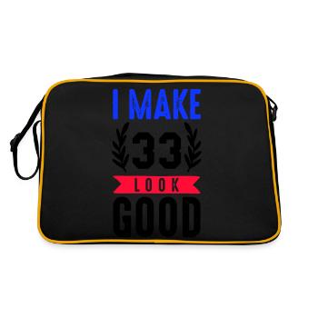 look good 33 - Retro Bag - black/gold - Back