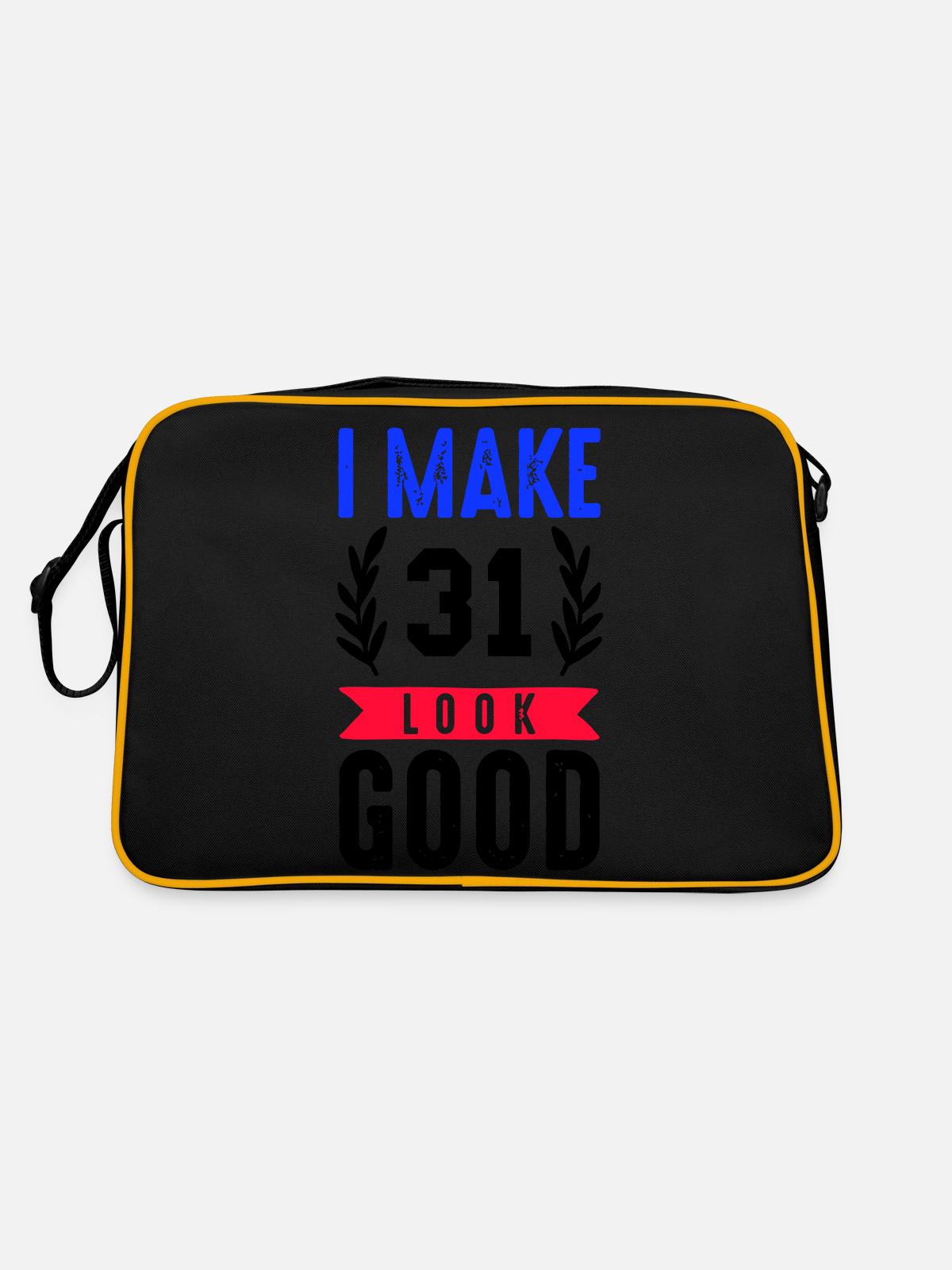 look good 31 - Retro Bag - black/gold - Back
