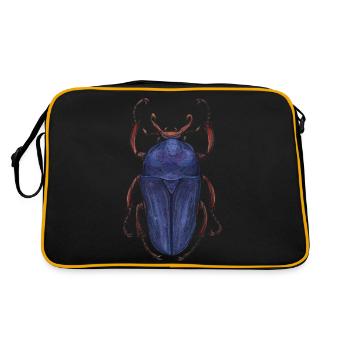 Big Beetle Stag - cerf géant - Sac Retro - noir/or - Dos