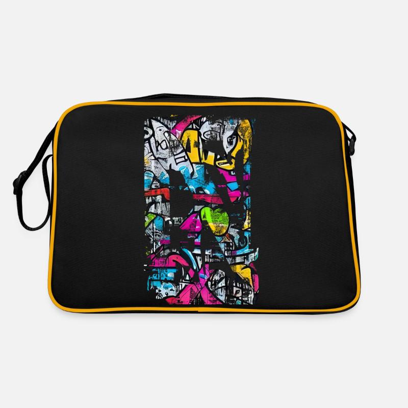 Graffiti style Splash hip hop colors painter color Retro Bag