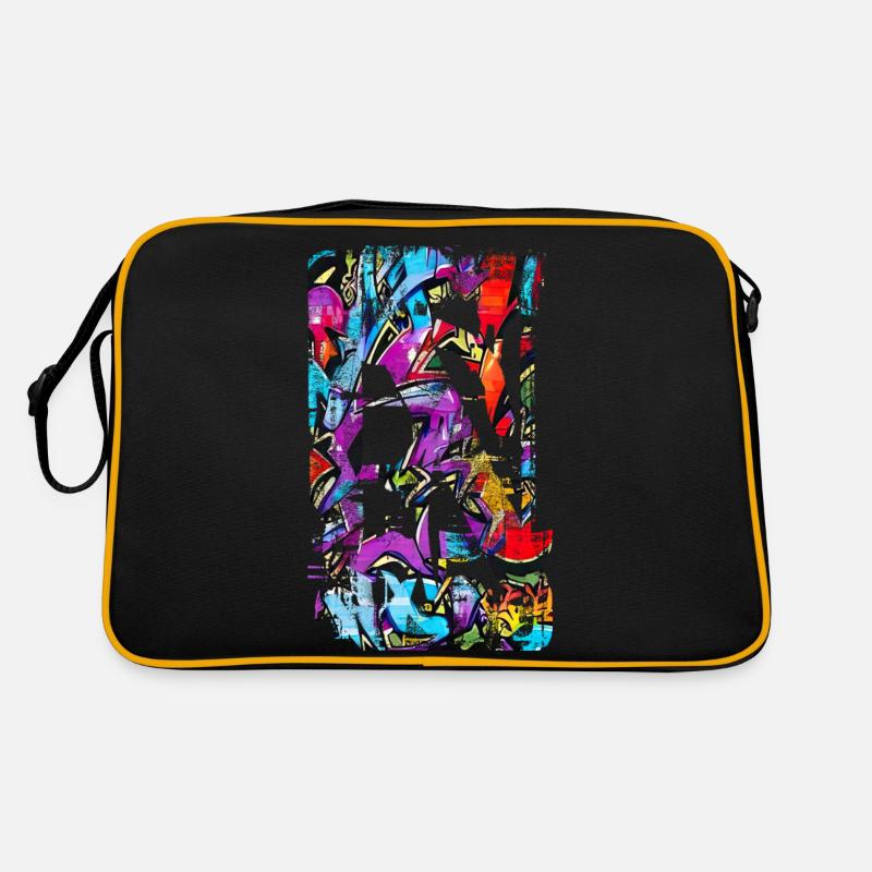 Graffiti style Splash hip hop colors painter color Retro Bag