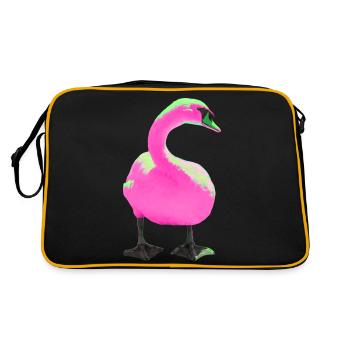 Cygne - Sac Retro - noir/or - Dos