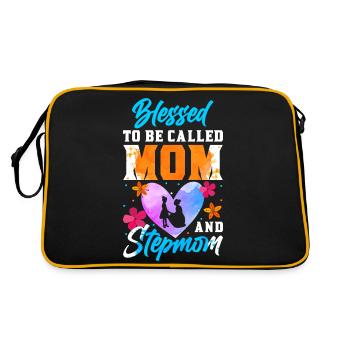 Stepmother Mother's Day Stepmom Mother - Retro Bag - black/gold - Back