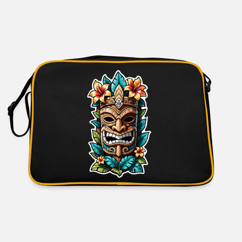 tiki beach - statue polynèsie Sac Retro