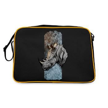 Majestic Titan: Rhino's Noble Stance - Retro Bag - black/gold - Back