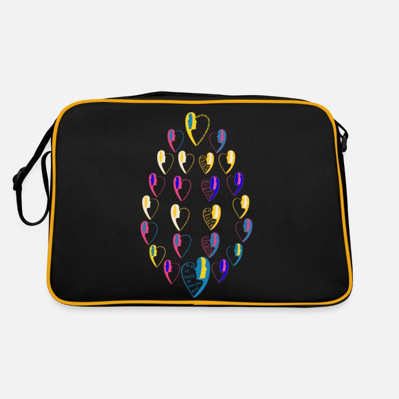 La pointe de la flèche de cupidon. Sac Retro