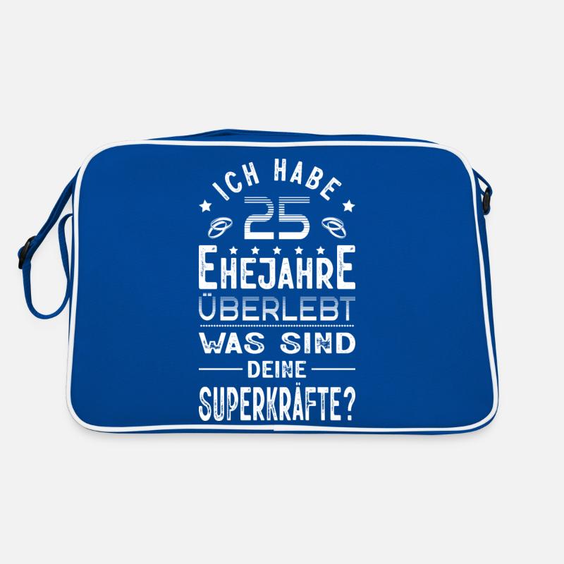 Hochzeitsgeschenk 25 Jahre Ehe Hochzeitstag Retro Tasche