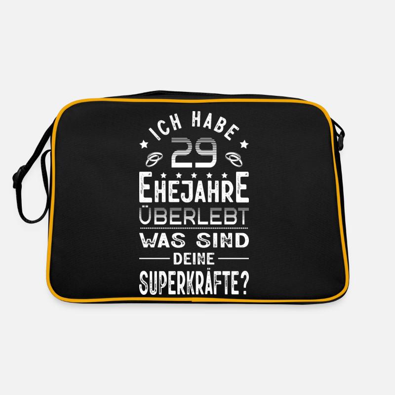 Hochzeitsgeschenk 29 Jahre Ehe Hochzeitstag Retro Tasche