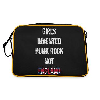 LES FILLES ONT INVENTÉ LE PUNK ROCK, PAS L’ANGLETERRE – UNION JACK - Sac Retro - noir/or - Dos