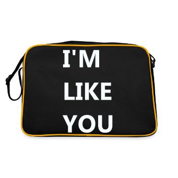 JE SUIS COMME TOI - Sac Retro - noir/or - Dos