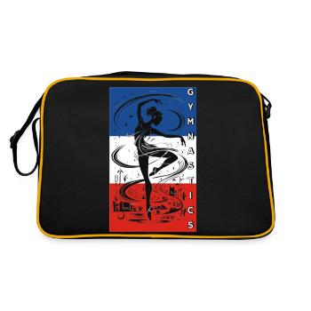 Gymnastique Francaise - Sac Retro - noir/or - Dos