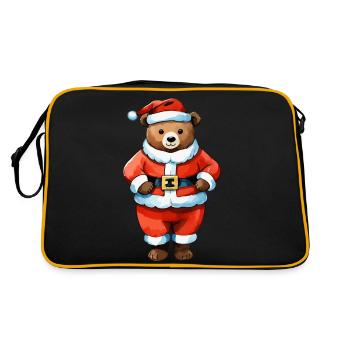 Dessin de Noël Ours - Sac Retro - noir/or - Dos