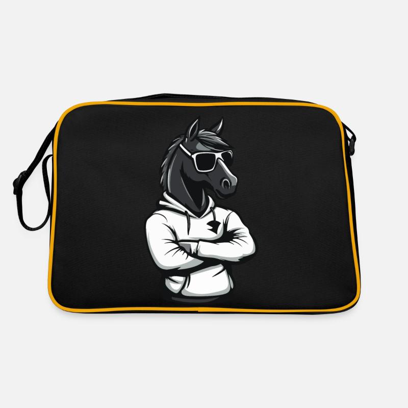 Pferd Comic Retro Tasche