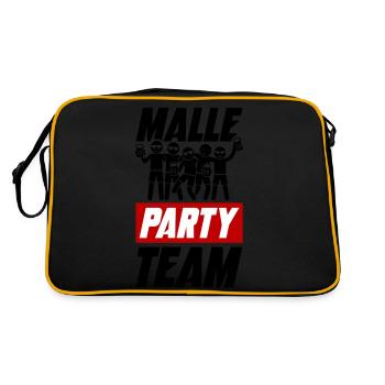 Malle Party Team - Retro Bag - black/gold - Back