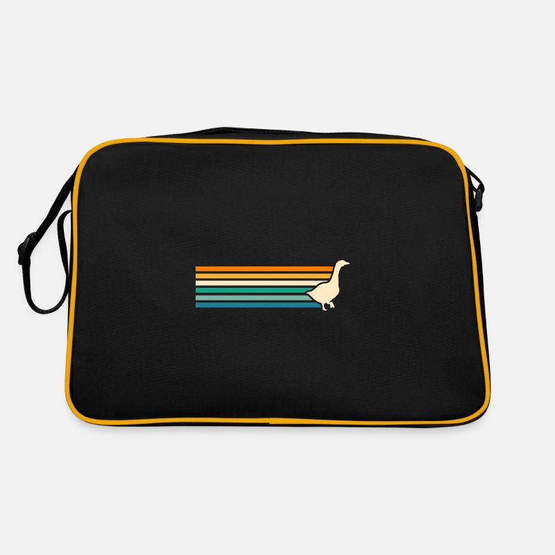 Gans - Retro Tasche - Schwarz/Gold