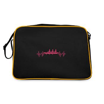 Rowing Team Rowing Rowing Rowing Boat Rowers - Retro Bag - black/gold - Back