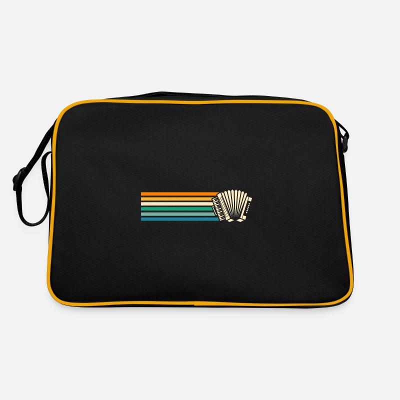 Akkordeonspieler Akkordeon Retro Tasche