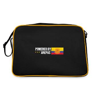 Kolumbien - Retro Tasche - Schwarz/Gold - Hinten