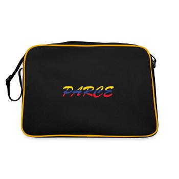 Kolumbien - Retro Tasche - Schwarz/Gold - Hinten
